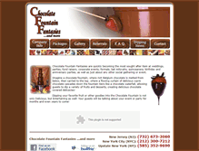 Tablet Screenshot of chocolatefountainfantasies.com